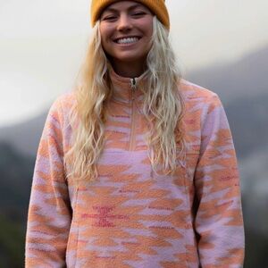 Billabong Half Zip Fleece Pullover Sweater Sweatshirt